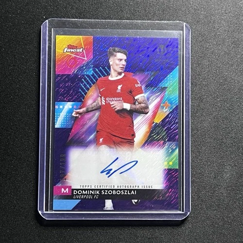 Dominik Szoboszlai 2023 Topps Finest Purple Shimmer /199