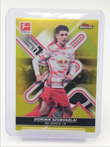 Dominik Szoboszlai 2021 Topps Finest Yellow Wave /350