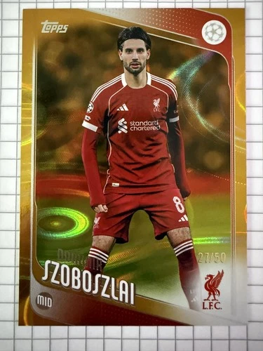 Dominik Szoboszlai 2025 Topps Flagship Gold /50