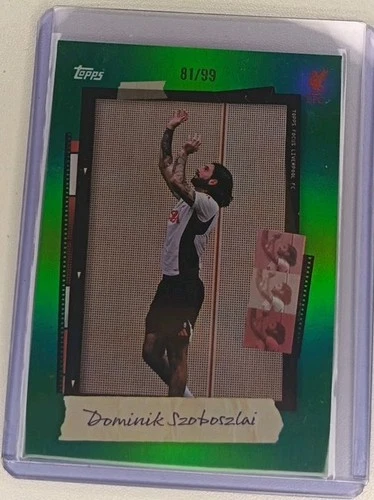 Dominik Szoboszlai 2025 Topps Liverpool Focus Green /99