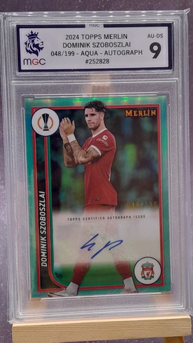 Dominik Szoboszlai 2023 Topps Merlin Chrome Aqua /199