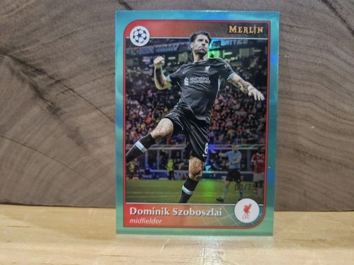Dominik Szoboszlai 2024 Topps Merlin Chrome Aqua Refractor /75