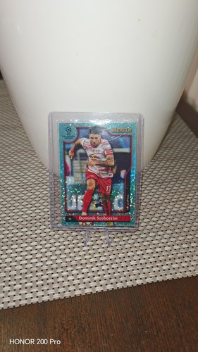 Dominik Szoboszlai 2021 Topps Merlin Chrome Aqua Speckle Refractor /199