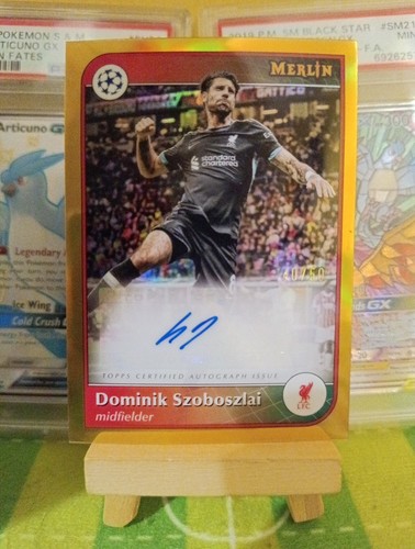Dominik Szoboszlai 2024 Topps Merlin Chrome Gold /50