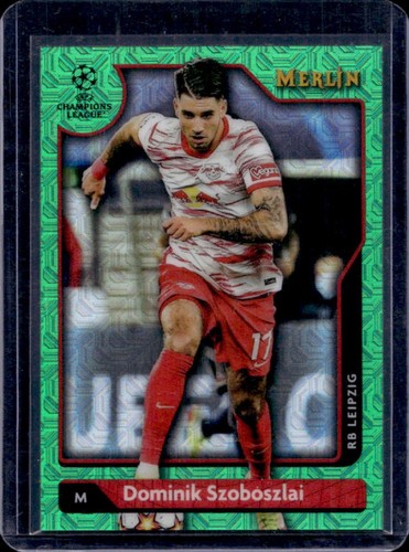 Dominik Szoboszlai 2021 Topps Merlin Chrome Green Mojo Refractor /99