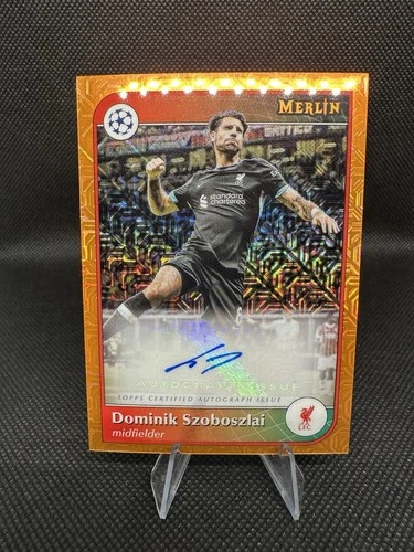 Dominik Szoboszlai 2024 Topps Merlin Chrome Orange /25
