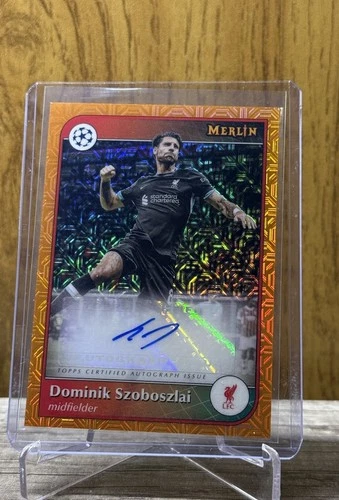 Dominik Szoboszlai 2024 Topps Merlin Chrome Orange Mojo /25