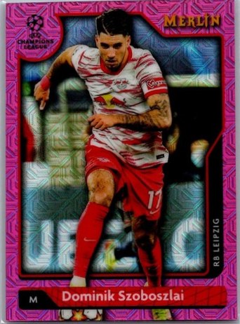 Dominik Szoboszlai 2021 Topps Merlin Chrome Pink Mojo /275