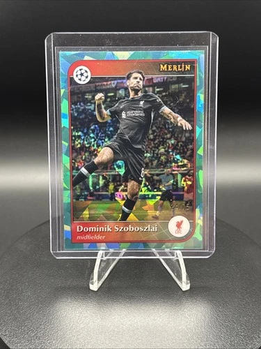 Dominik Szoboszlai 2024 Topps Merlin Chrome Prism Refractor /75