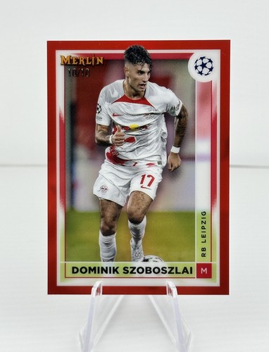 Dominik Szoboszlai 2022 Topps Merlin Chrome Red Refractor /10