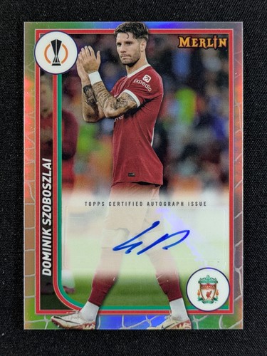 Dominik Szoboszlai 2023 Topps Merlin Chrome Refractor