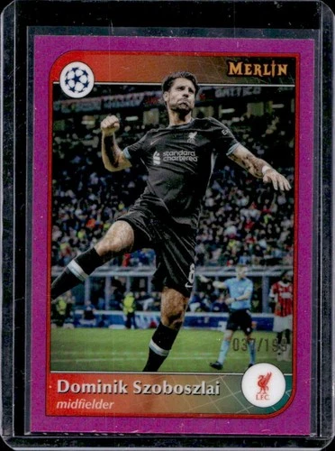 Dominik Szoboszlai 2024 Topps Merlin Chrome Rosa Refractor /199
