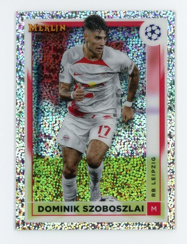 Dominik Szoboszlai 2022 Panini Merlin Chrome Speckle Refractor /150