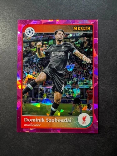 Dominik Szoboszlai 2024 Topps Merlin Chrome UCC Pink Atomic Refractor /199