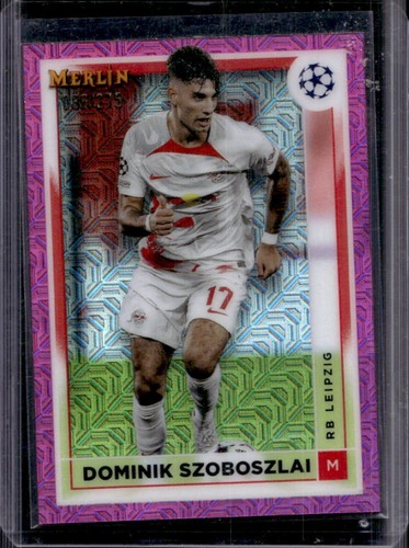 Dominik Szoboszlai 2022 Topps Merlin Chrome UEFA Pink Mojo Refractor /275