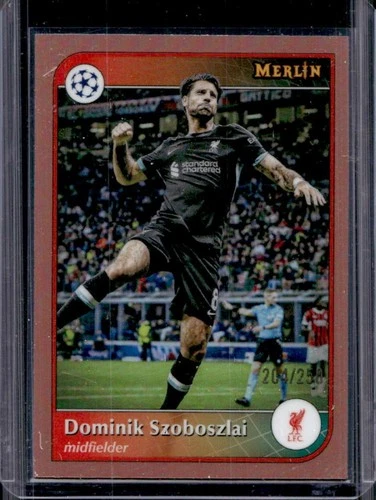 Dominik Szoboszlai 2024 Topps Merlin Chrome UEFA Rose Gold Refractor /250