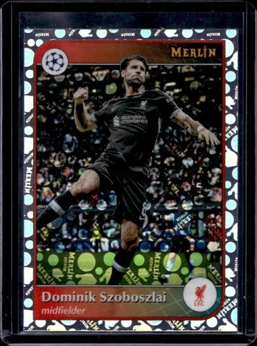 Dominik Szoboszlai 2024 Topps Merlin Chrome UEFA Vintage Refractor
