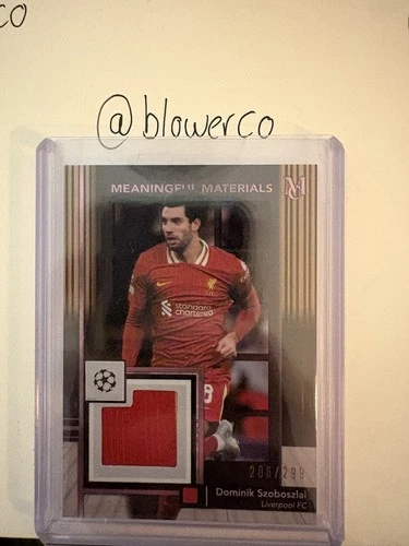 Dominik Szoboszlai 2024 Topps Museum Rose Quartz /299