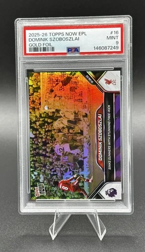 Dominik Szoboszlai 2025 Topps NOW Premier League Gold Foil /50
