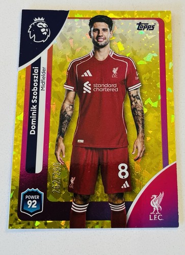 Dominik Szoboszlai 2026 Topps Premier League Numbered Parallel /299