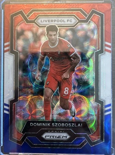 Dominik Szoboszlai 2023 Panini Prizm Premier League Red White and Blue
