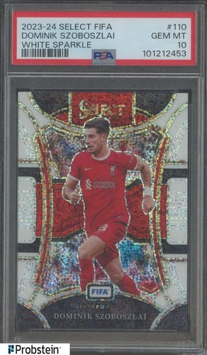 Dominik Szoboszlai 2023 Panini Select White Sparkle Prizm