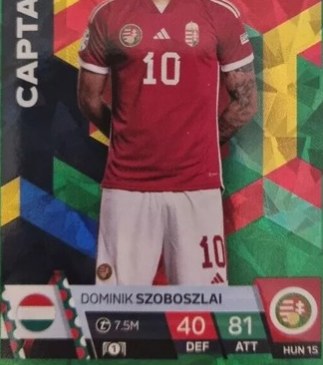 Dominik Szoboszlai 2024 Topps Match Attax UEFA EURO