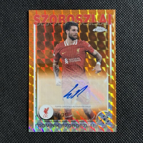 Dominik Szoboszlai 2024 Topps UCC Chrome Orange Geometric /25