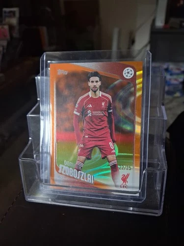 Dominik Szoboszlai 2025 Topps UCC Flagship Orange Raindrop /25