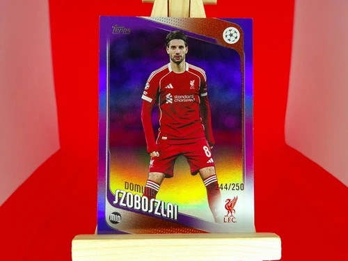 Dominik Szoboszlai 2025 Topps UCC Flagship Purple Foil /250