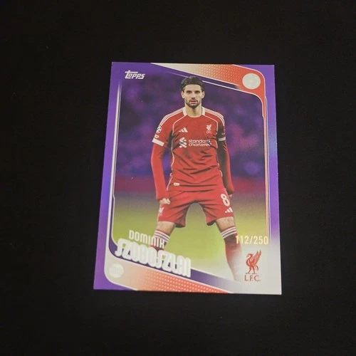 Dominik Szoboszlai 2025 Topps UCC Flagship Purple Refractor /250