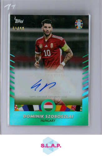 Dominik Szoboszlai 2024 Topps UEFA Euro 2024 Platinum Green /99