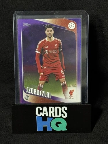 Dominik Szoboszlai 2025 Topps UEFA Purple Foil /250
