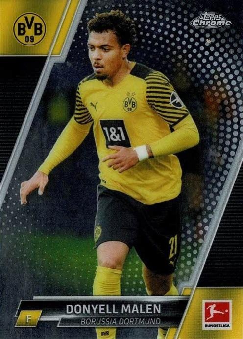 Donyell Malen 2021 Topps Chrome Bundesliga 32
