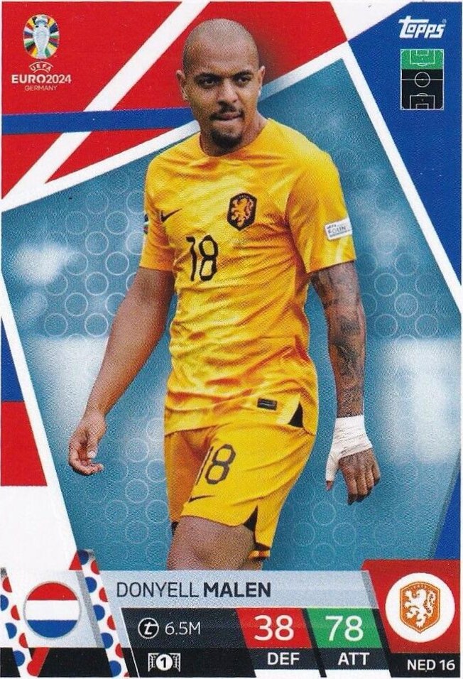 Donyell Malen 2024 Topps Match Attax UEFA EURO