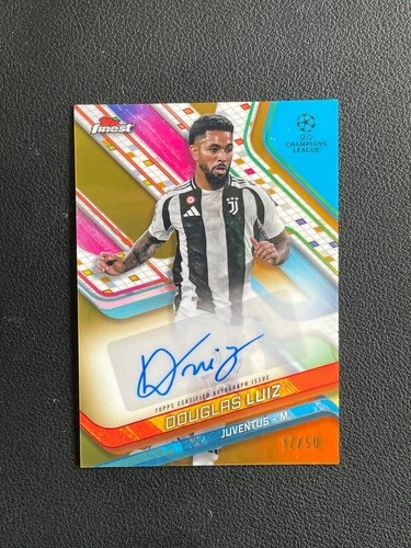 Douglas Luiz 2024 Topps Finest Gold 17/50