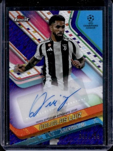 Douglas Luiz 2024 Panini Mejor UEFA Purple Shimmer Refractor /199