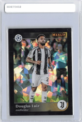 Douglas Luiz 2025 Topps Merlin Chrome Black /10