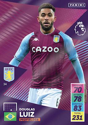 Douglas Luiz 2021 Panini Adrenalyn XL Premier League