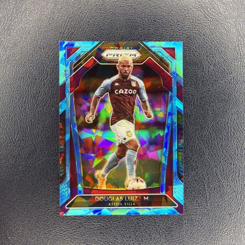 Douglas Luiz 2020 Panini Prizm Blue Cracked Ice /75