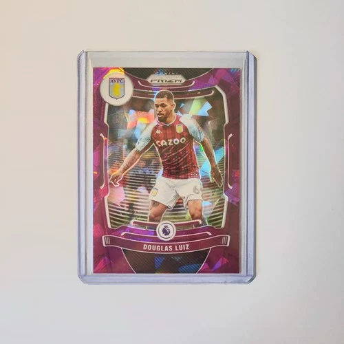 Douglas Luiz 2021 Panini Prizm Purple Refractor /49