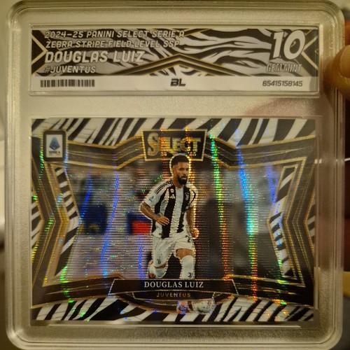 Douglas Luiz 2024 Panini Select Zebra Prizm