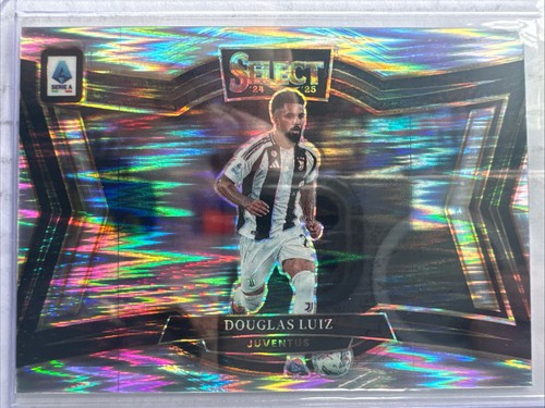 Douglas Luiz 2024 Panini Select Zebra Prizm