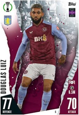 Douglas Luiz 2023 Topps Match Attax UEFA Club Competitions
