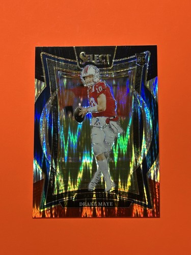 Drake Maye 2024 Panini Select Black and Red Shock Prizm #27