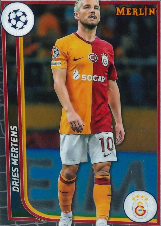 Dries Mertens 2023 Topps Merlin UEFA Club Competitions