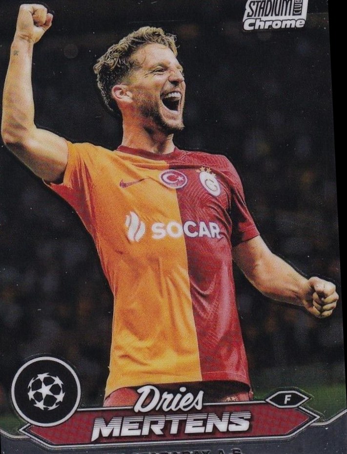 Dries Mertens 2023 Topps Stadium Club Chrome UEFA Champions League