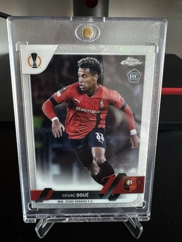 Désiré Doué 2022 Topps Chrome Blue Refractor /52