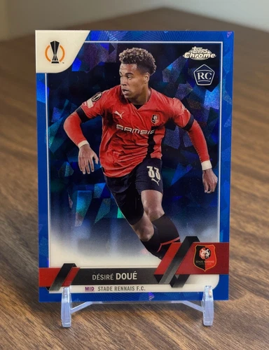 Désiré Doué 2022 Topps Chrome Sapphire