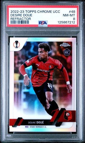 Désiré Doué 2022 Topps Chrome UEFA Club Competitions Refractor